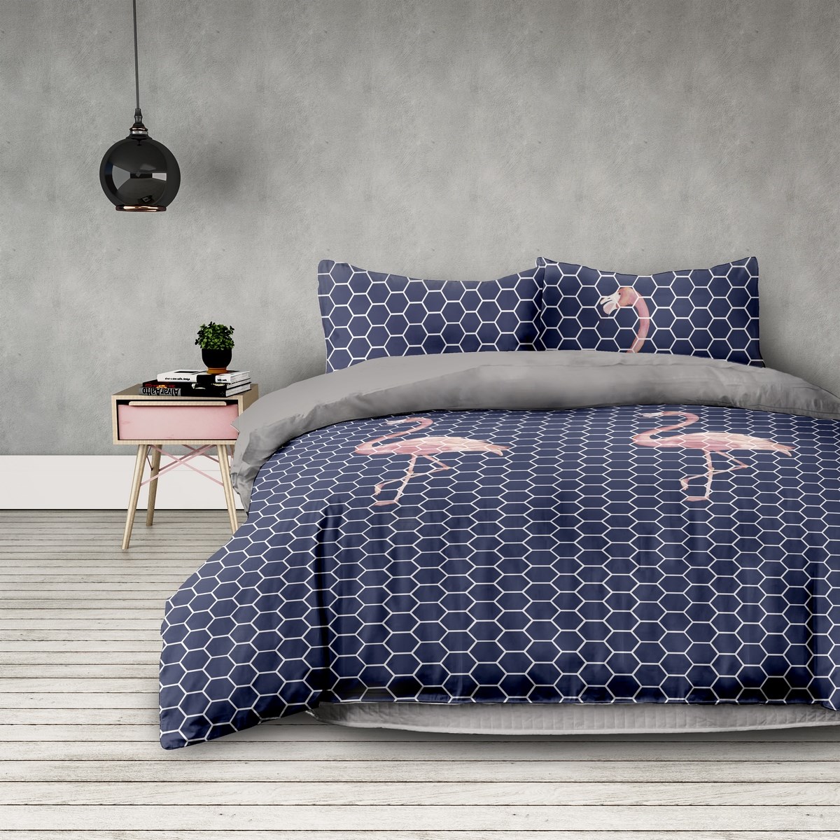 AmeliaHome Obliečky Flamingodark