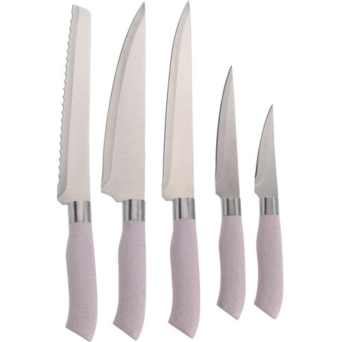 Set de cuțite 5 piese, roz