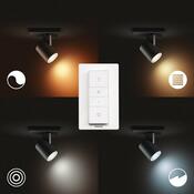 Philips Hue 53090/30/P6 bodové LED svietidlo s diaľkovým ovládačom Runner 5,5 W, čierna