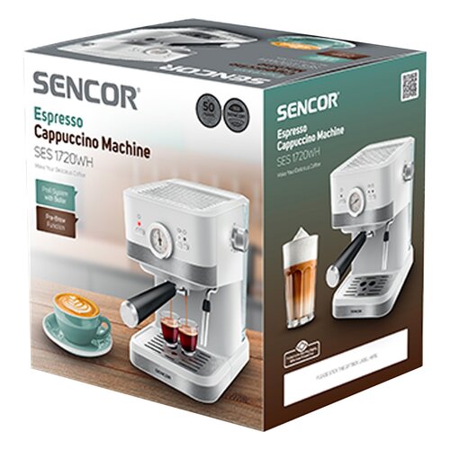 Ekspres do kawy Sencor SES 1720WH, biały