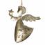 Vise Christmas decoration Angel with star, metal,20 cm