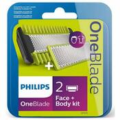 Výmenné čepele pre Philips OneBlade QP620/50, 2+1 ks