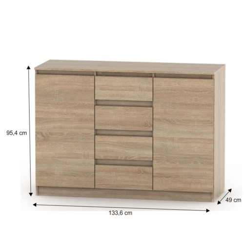 HANY NEW 010 komoda, dub Sonoma