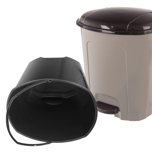 Orion Koš za smeti s pedalom 5,5 l, rjava