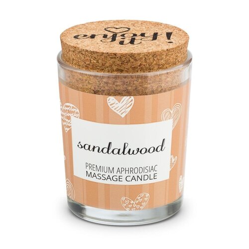 Enjoy it! Masážní svíčka Sandalwood, 70 ml