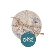 Altom Serenity filc poháralátétátmérő 10 cm, 4 db-os szett