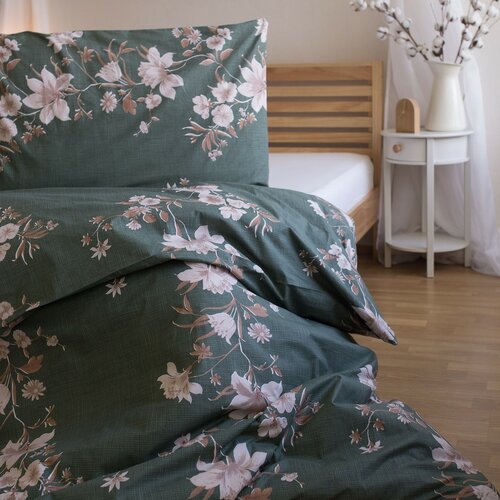 Jerry Fabrics Bombažno posteljnina Disa zelena,140 x 200 cm, 70 x 90 cm