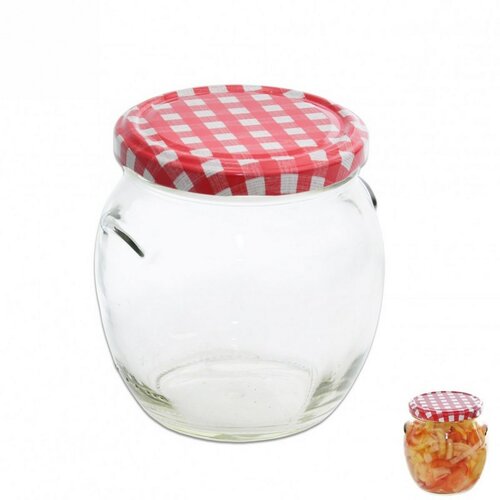Orion Набір скляних банок для консервування з кришкою Karo 0,5 л, 8 шт.