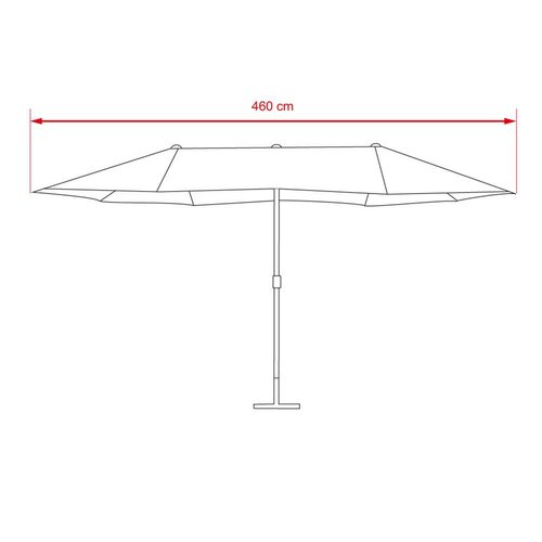 Avenberg Podwójny parasol Fugas, szary