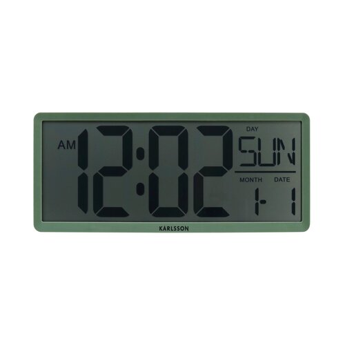 Karlsson 6020GR zegar cyfrowy szary, 35 cm