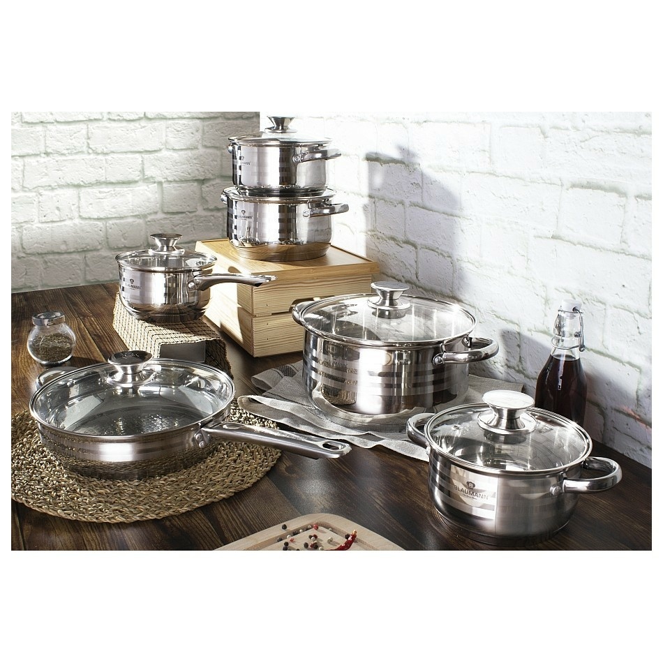 Blaumann Gourmet Line 12 darabos főzőedénykészlet termék 2. képe