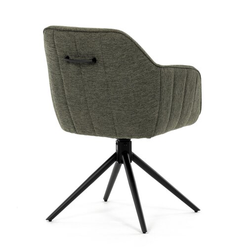 Zestaw krzeseł obiadowych z mechanizmem zwrotnymHC-536 GRN2, 2 szt.