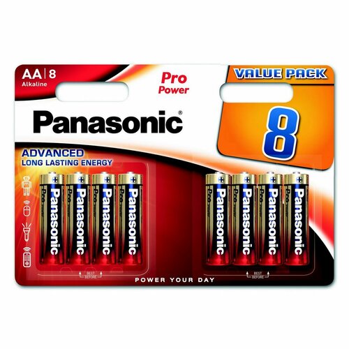 Panasonic Komplet baterij LR6PPG/8BW Pro PowerGold AA