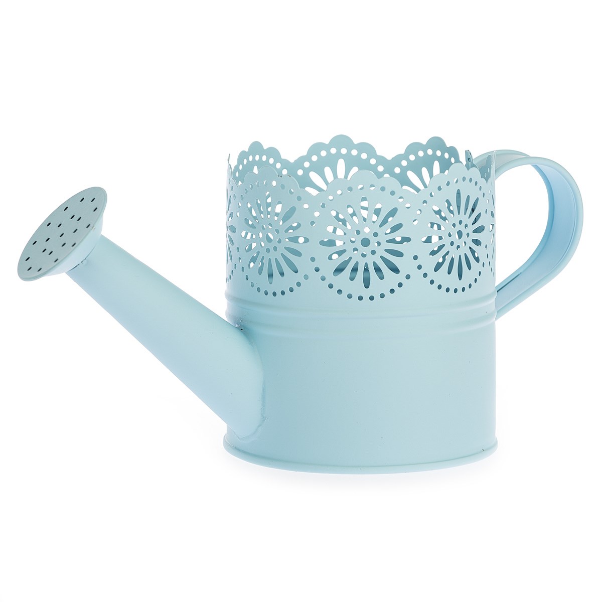 Kovová kanvička Lace modrá, pr. 10 cm