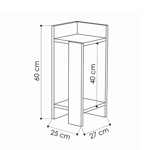 Stolik nocny Elos Right Oak