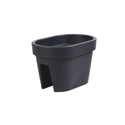 Cvetlični koritec za ograjo Lofly Railingantracitna, 40 cm