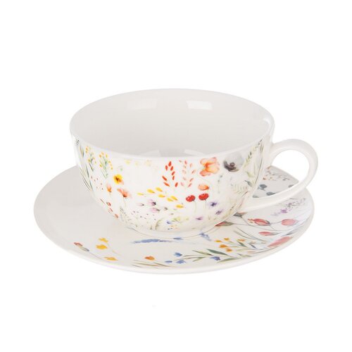 Orion Porcelanowy zestaw do herbaty Mak, 3 szt.