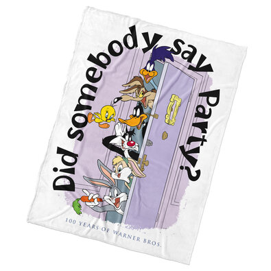 Detská deka Carbotex Looney Tunes Party at theTrhlíks, 130 x 170 cm