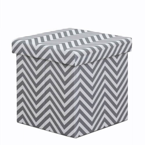 Taburet Gazmend, sivo-bela