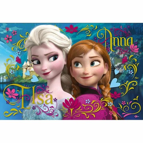 Obrázok Puzzle pro děti TREFL 100 dílků - Ledové království: Anna a Elsa