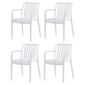 Set de scaune de sufragerie CT-X7029 WT, 4 buc