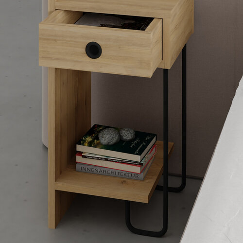 Măsuță de noptieră Sirius Left Oak 2