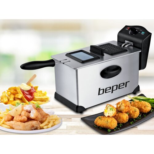 Beper BC353 friteuză din oțel inoxidabil 3,5 l