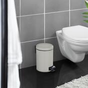 Wenko Leman Pedal Bin 3 l, taupe