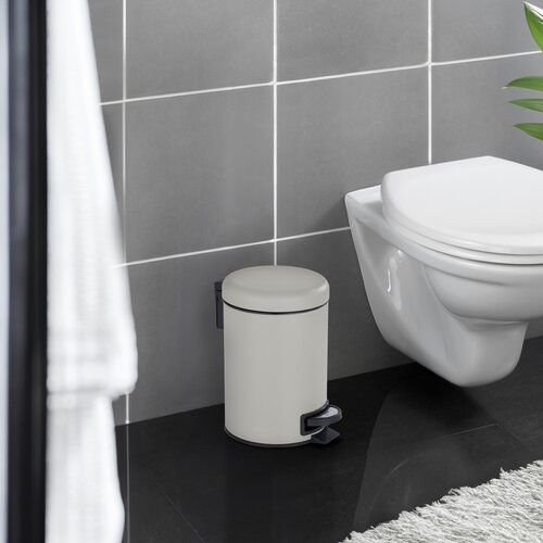 Wenko Kosz na śmieci z pedałem Leman 3 l, taupe