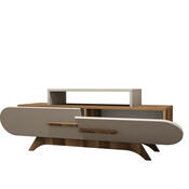 TV-Lowboard Rose Walnut Cream