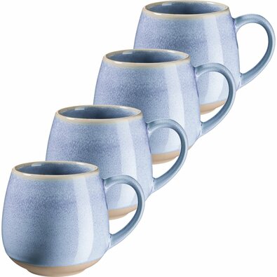 Mäser Set 4 velikih skodelic AQUATA – 500 ml,modre