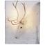 Obraz na płótnie LED Animal and snow White Rein deer, 20 x 25 cm