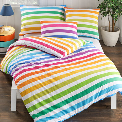 4Home Rainbow pamut ágyneműhuzat, 140 x 200 cm, 70 x 90 cm