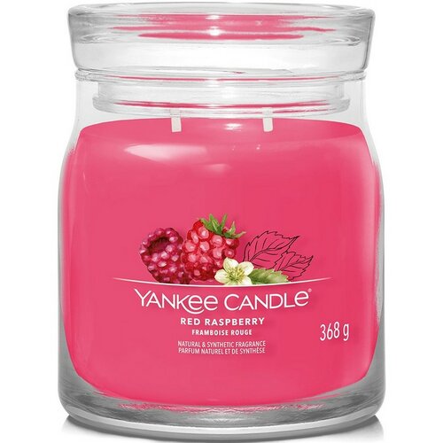 Lumânare parfumată medie Yankee Candle Signature Red Raspberry, 368 g