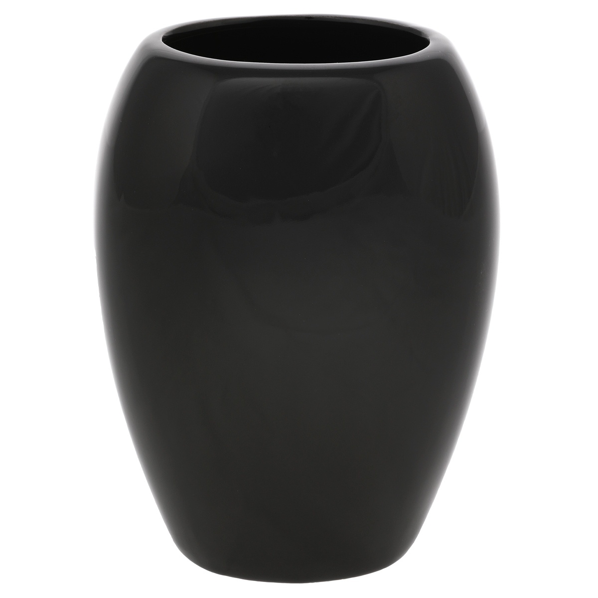 Vaza ceramica Jar, 14 x 20 x 9 cm, negru