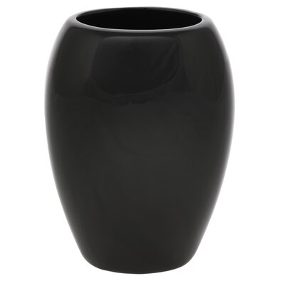 Keramická váza Jar, 14 x 20 x 9 cm, černá