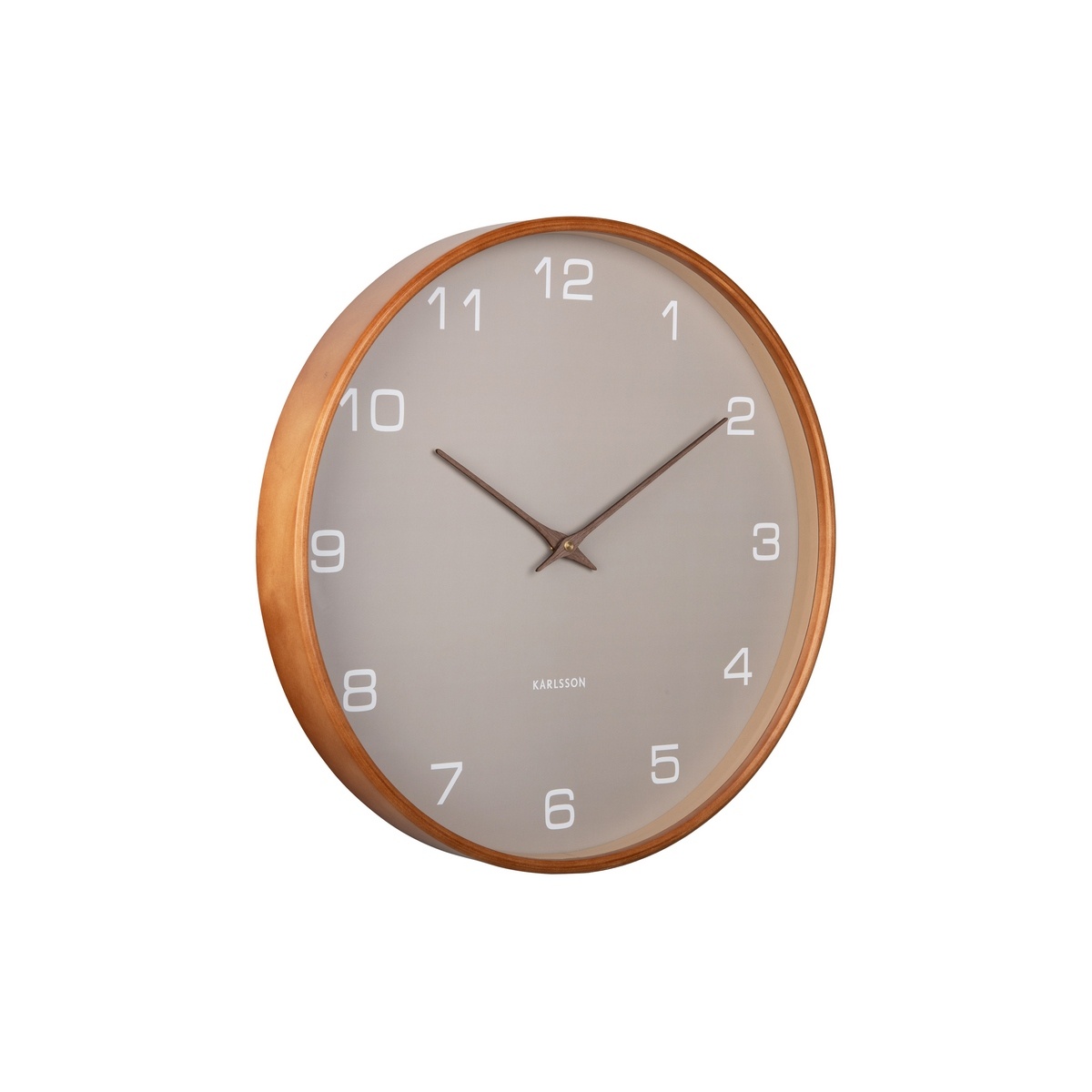 Karlsson 5993GY design zegar ścienny szary,średnica 40 cm