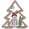 Koopman Vánoční dekorace Snowman's tree, 17 cm