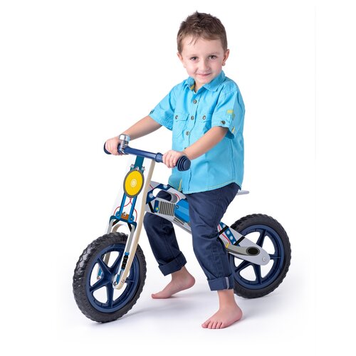 Woody Motocykl biegowy, niebieski