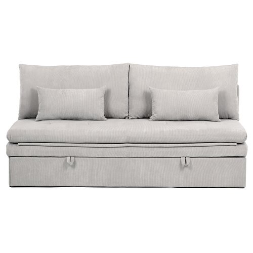 Rozkładana sofa trzyosobowa ASB-4740 BGE2,manżestrowa, beżowa