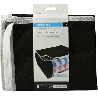 Shranjevalna torba pod posteljo, 60 x 45 x 30 cm,črna