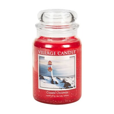 Village Candle Vonná svíčka ve skle Vánoce v přístavu - Coastal Christmas, 645 g