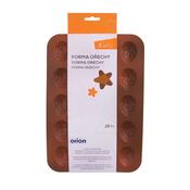 Orion Silikonová forma Ořechy 20, oranžová