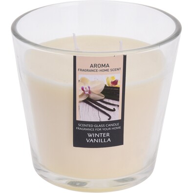 Sviečka v skle Winter Vanilla, pr. 13,5 cm