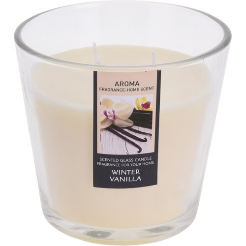 Svíčka ve skle Winter Vanilla, pr. 13,5 cm