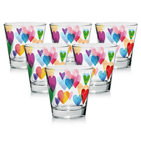 Mäser 6-częściowy komplet szklanek Love Rainbow, 250 ml Mäser 6-częściowy komplet szklanek Love Rainbow, 250 ml
