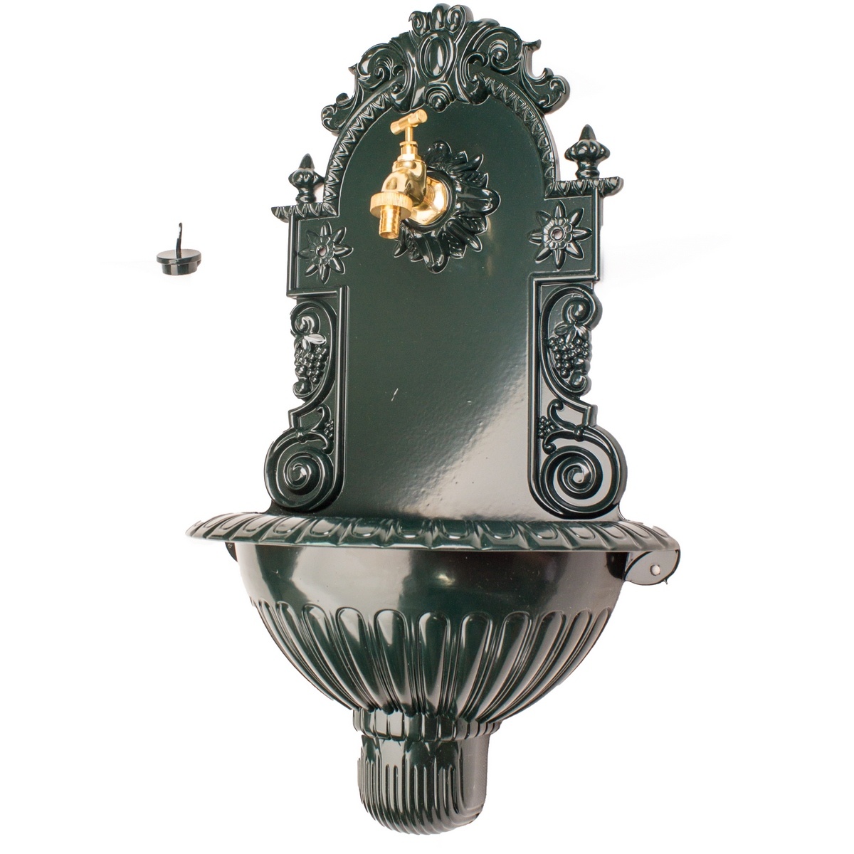 Chiuvetă din aluminiu 61 x 39 cm, verde lucios