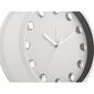 Karlsson 6019WH dizajnové stolové hodiny/budíkbiely, priemer 30 cm