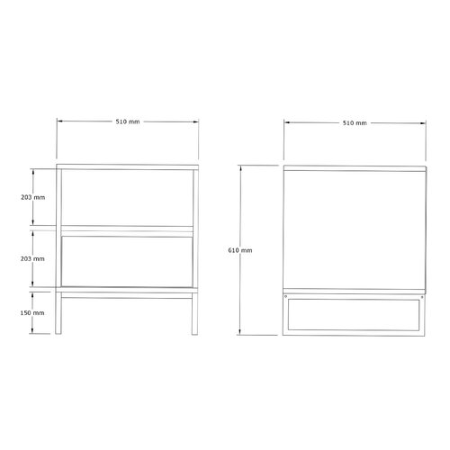 Nachttisch Lindau White