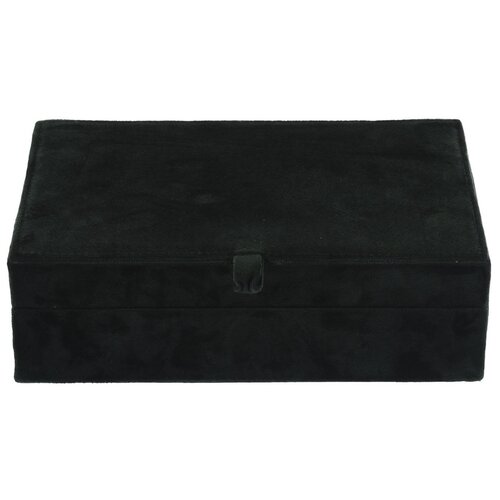 Cutie de bijuterii cu oglindă Beautify, verde închis